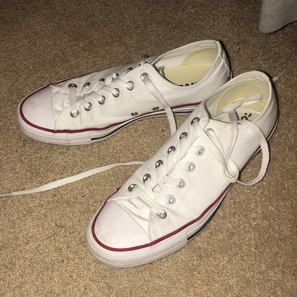 White low top converse